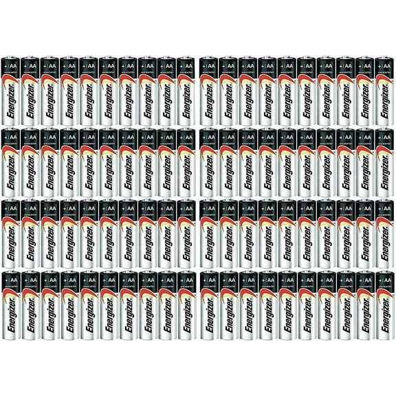 Energizer Max Alkaline Batteries, AA, Pack of 144