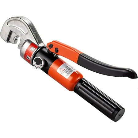 

10 Ton Hydraulic Cable Crimper Hand Tool for 1/8 3/16 Stainless Steel Cable Railing Fittings with Heavy Duty Head
