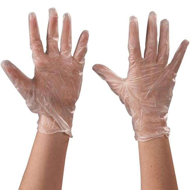 Box Partners GLV2042XL Clear Vinyl Gloves 5 Mil Powdered Extra