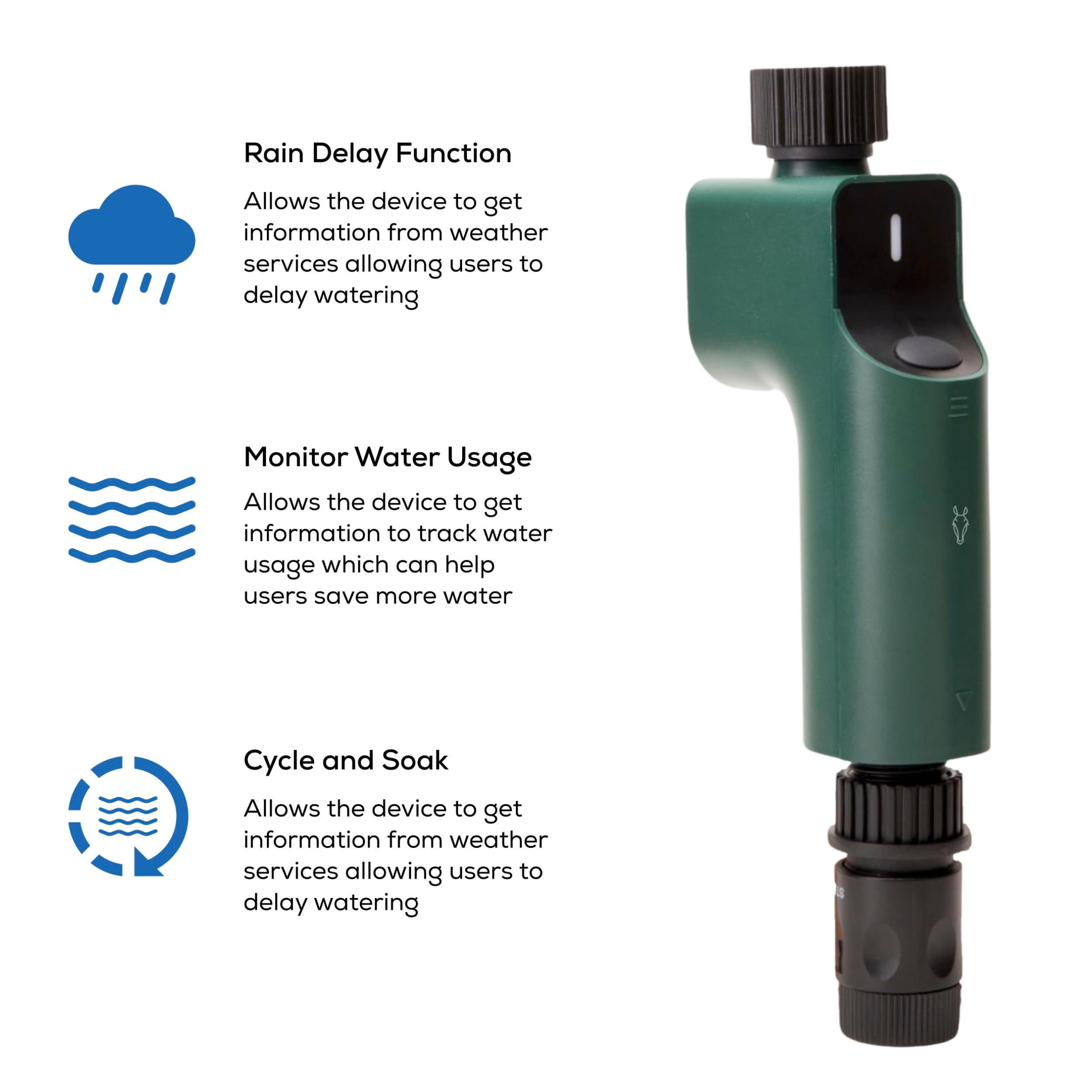 Buy Smart Water Timer, LINKSTYLE Waterproof Sprinkler Controller