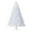 White-4.5FT, variant on 4.5/6/7.5/9 FT White Christmas Tree, Fake Xmas Pine Holiday Decoration Prelit Artificial Christmas Tree with LED Warm White Lights & Metal Stand, for Home, Office, Party