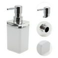 thumbnail image 5 of Unique Bargains 1 Set Fashion Soap Pump Dispenser Set for Bathroom for Laundry Rooms White, 5 of 6
