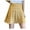 Yellow, variant on OGLCCG Womens Teen Girls High Waisted Pleated Skirt School A-Line Flare Skater Mini Skirts Fashion Plaid Ruffled Short Skirt