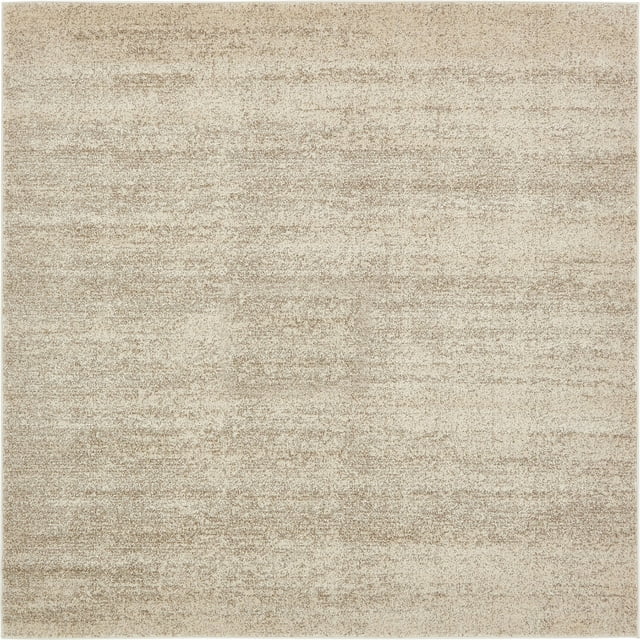 Unique Loom Del Mar Collection Tapis Carré Transitionnel Contemporain, 8 Pieds, Beige/brun