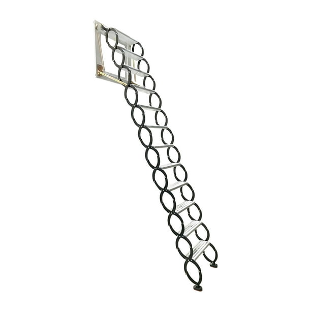 INTBUYING Folding Ladder Loft Stairs Wall Mounted Folding Ladder
