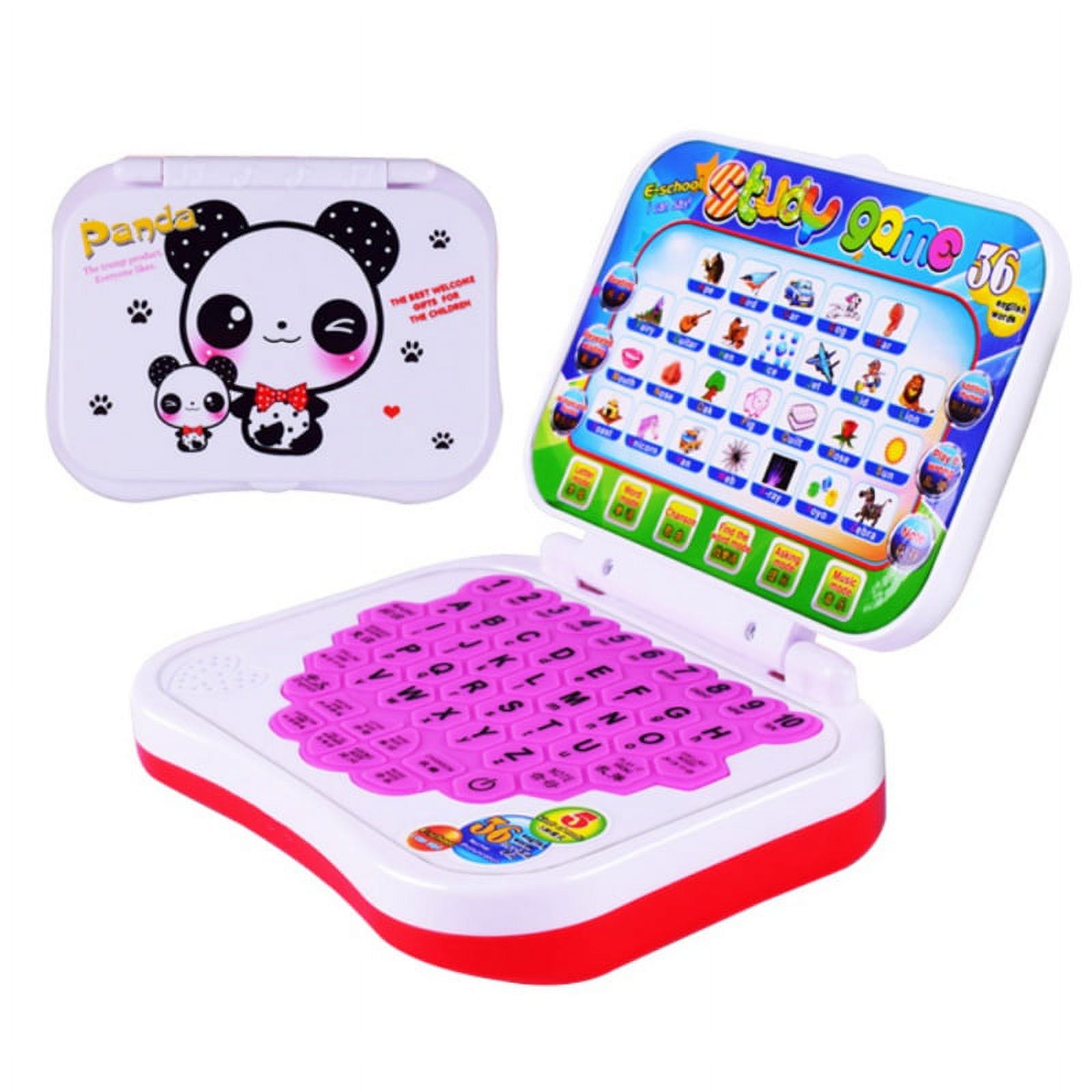 Toy Computer Laptop Tablet Baby Children Educational Learning Machine Toys Electronic Kids Study Game - image 2 of 14