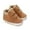 Gold, variant on Baby First Walkers, Soft Sole Shoes with Hook and Loop Closure for Boys and Girls, Easy On Off Booties,Size:9-16 Months