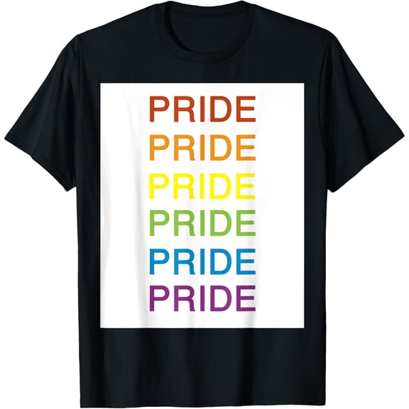 Pride Rainbow T-Shirt men and women can wear, black, white, gifts