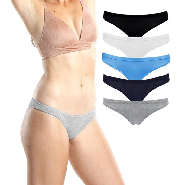 Forskelsbehandling det er smukt greb Emprella Womens Underwear Bikini Panties - 5 Pack - Walmart.com
