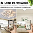 thumbnail image 4 of 32In Flush Mount Ceiling Fan with Lights and APP Remote Control,Modern Flush Mount 3 Color 6 Speeds Dimmable Round Low Profile Ceiling Fan with Lights for Bedroom Children's Room Dining Room Living, 4 of 7
