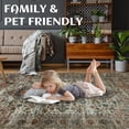 thumbnail image 4 of 5*7ft Washable Rug Vintage Low Pile Rug Mat Non-Slip Persian Kitchen Sink Rug for Entrance Laundry Bedroom,Taupe, 4 of 8