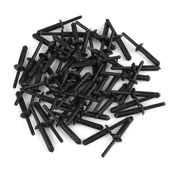 Unique Bargains 50pcs Plastic Rivet Black Bumper Fender Fastener Clips for Jeep Wrangler JK 6506007AA