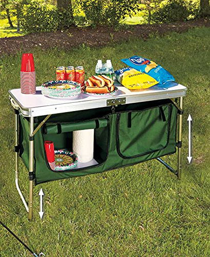 Round Folding Table Outdoor Dinning Utility Heavy Duty Table Wedding BBQ Camping 