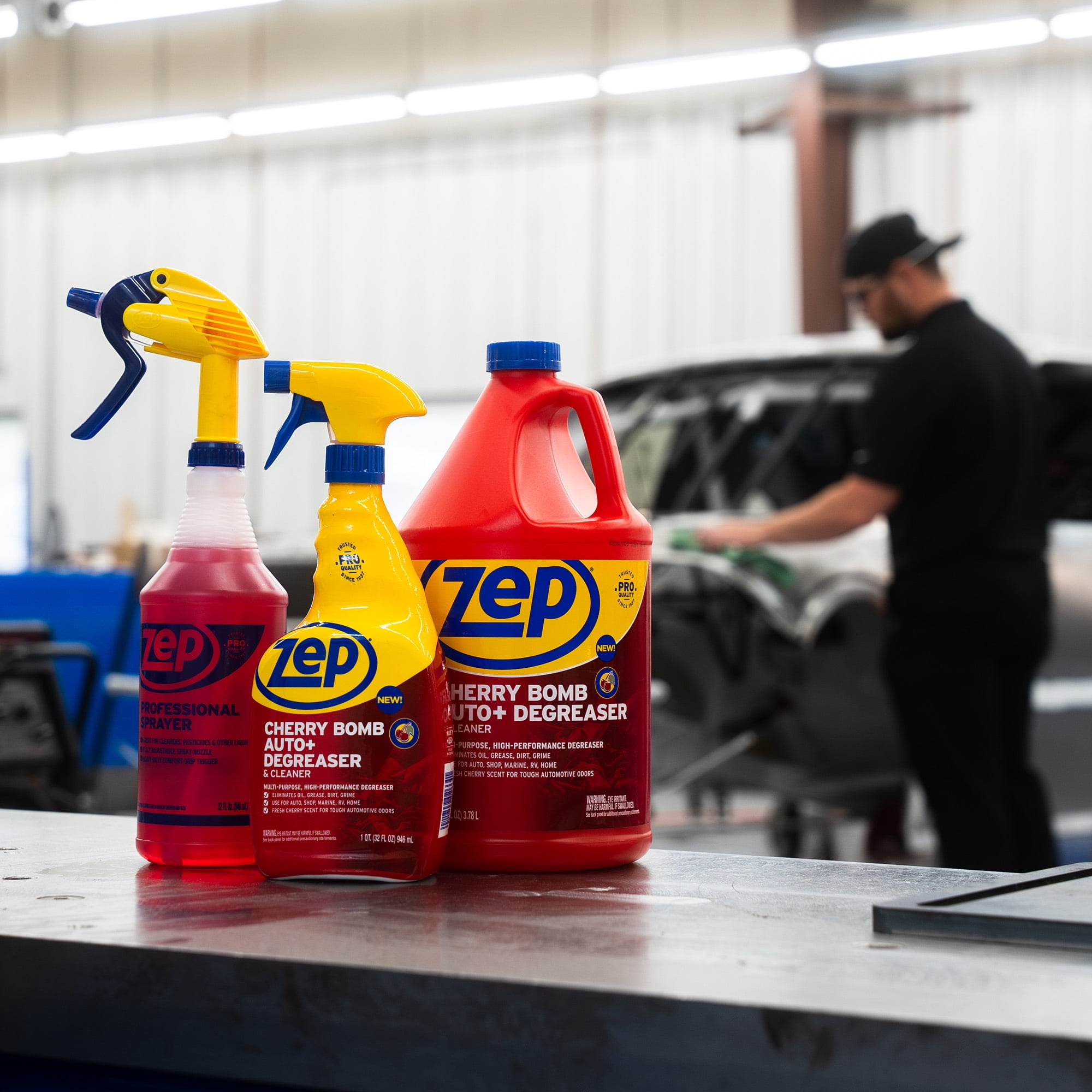 Zep Cherry Bomb Automotive Degreaser, 128 oz, for Auto/RV/Boat, Garage and Home