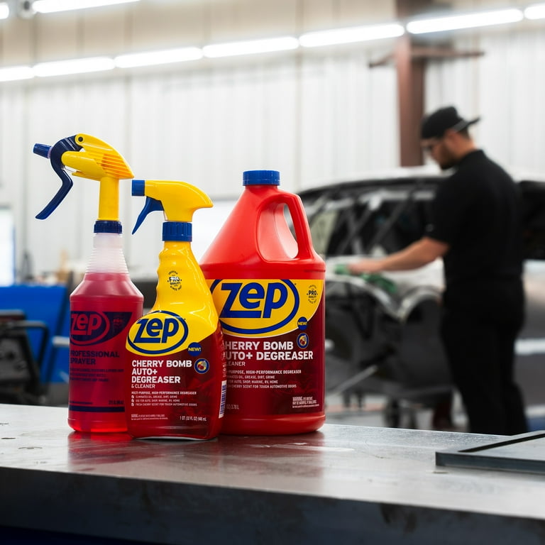 Zep Cherry Bomb Automotive Degreaser, 32 oz, for Auto/RV/Boat, Garage and Home