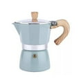 thumbnail image 1 of TFixol Italian Mocha Coffee Maker - 300ML Blue Handheld Espresso Machine for Home, Office, and Tea Time Use, 1 of 7