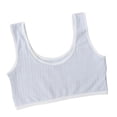 thumbnail image 2 of Xdegoge Girls Training Bra Soft Knit Texture Wireless Bralette Cozy U Neck Tank Top Breathable Stretchy Wide Straps Everyday Wear for Young Teens All Day Soft Support, 2 of 6