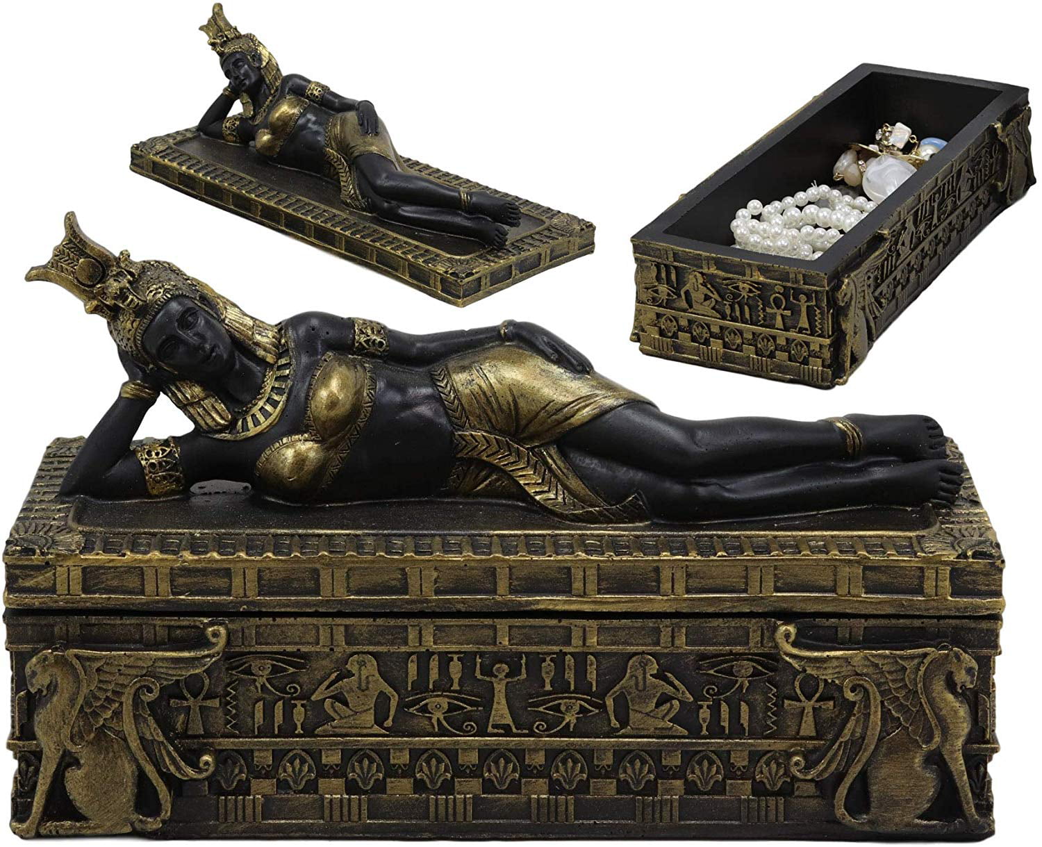 Egyptian Sphinx Jewelry Trinket Box