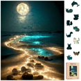 thumbnail image 1 of Puzles de madera Jazcimdo Moonlight Beach 270 piezas con caja de madera, 1 of 7