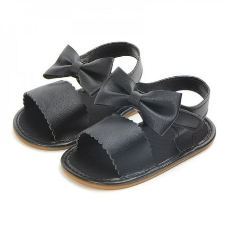 

Clearance Sale PU Leather Princess Shoes Baby Girls Shoes Non-slip Footwear Crib Shoesborn Girl First Walkers Cute Bow
