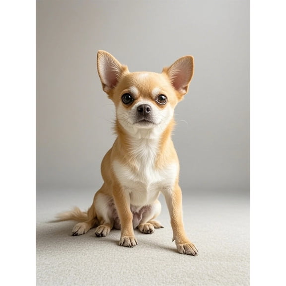 Fawn Chihuahua Diamond Art 5D Diamond Painting DIY Kits Full Round Drill Beads by Number Mosaic Handmade Arts and Crafts for Home Wall Living Room Bedroom Decor 12x16 inch / 30x40cm