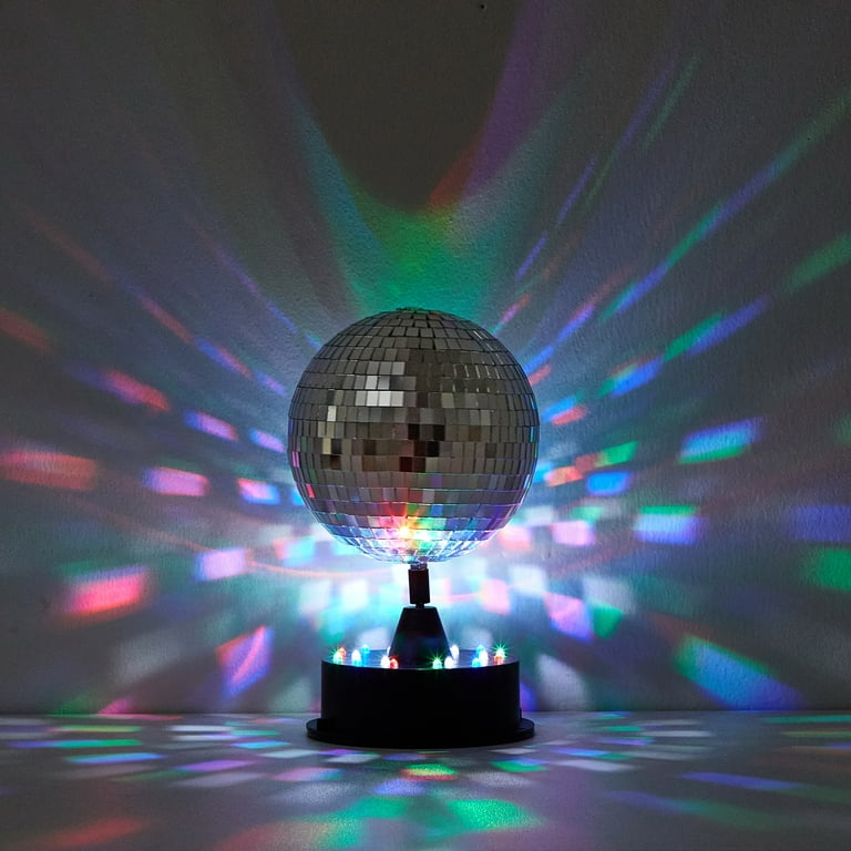 Urban Shop LED Disco Mirror Ball Table Lamp 