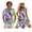 Tropical Leaf, variant on Yuyamidu His and Hers Matching Outfits Womens Hawaiian Dresses Summer Shirts for Men Casual Button Up Shirt Men and Women Matching Outfits Flowy Tiered Beach Vacation Dress Size S