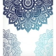thumbnail image 3 of Henna King Size Duvet Cover Set, South Asian Mandala Design with Vibrant Color Ornamental Ethnic Illustration, Decorative 3 Piece Bedding Set with 2 Pillow Shams, Dark Blue Pale Blue, by Ambesonne, 3 of 3