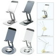 thumbnail image 3 of AFQH Adjustable Aluminum Alloy 360° Rotating Phone & Tablet Stand with Anti-Slip, 3 of 4
