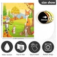 thumbnail image 4 of Coolnut Cartoon Wild Animals Dishwasher Magnet Sticker, Refrigerator Magnetic Cover, Fridge Panels, Home Cabinet Decals Appliances Stickers, 23"x 26", 4 of 6