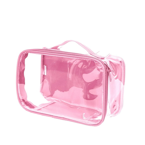 Cubo de embalaje de viaje EZpacking Clearview con asa (rosa)