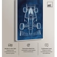 thumbnail image 2 of Race Car Blueprint Canvas Urban Posters by Art Remedy, White Frame, 24 x 36, 2 of 7