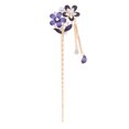 thumbnail image 2 of Palillos chinos del pelo Cristal del Rhinestone Flor del pelo Pasadores del palillo Púrpura Sunnimix Palillos para el cabello para mujeres, 2 of 7