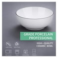 thumbnail image 6 of Large Serving Bowls 60oz, 8 Inch Ceramic Bowls Set of 3 - White Soup Bowls for Pho, Ramen, Pasta, Salad, Fruit - Microwave & Dishwasher Safe, 6 of 6