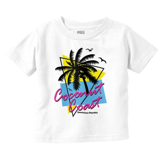 Dominican Republic the Coconut Coast Toddler Boy Girl T Shirt Infant Toddler Brisco Brands 6M
