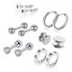thumbnail image 2 of Pendientes, Juego De Pendientes, Regalo, 6 Pares Para Cumpleaños, 2 of 8