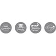 thumbnail image 2 of Darling Souvenir 190 Pcs Graduation Theme Custom Stickers for chocolate Candy Labels-Gray, 2 of 2