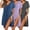 Navy Blue/Lilac/Black Striped, variant on Ekouaer 3 Pack Women's Nightshirt Button Down Nightgown Short Sleeve Sleepshirt V Neck Pajama Dress with Pockets