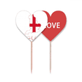 thumbnail image 1 of English Map Flag Culture Art Deco  Fashion Toothpick Flag LOVE Heart Lable Cupcake Pick, 1 of 4