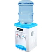 Mini Water Cooler Dispenser Countertop Top Loading Water Dispenser for 1 to 5 Gallon Bottles, Cold/Hot Water Dispenser of 3 Temperature Settings Hot Water, Normal Ice Water (46-59℉)