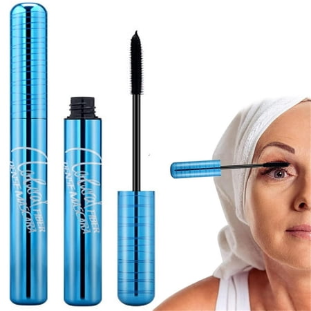 Mascara for Older Women 60 Plus, Mascara for Seniors with Thinning Lashes, Hypoallergenic Mascara Sensitive Eyes, Mascara Black Volume and Length, Black Mascara Waterproof Smudge Proof, Black