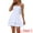 White, variant on DARING DIVA Spaghetti Strap Mini A-Line Ruffle Dress XS White