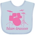 thumbnail image 3 of Inktastic Future Drummer Girls Girls Baby Bib, 3 of 4
