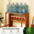thumbnail image 6 of YWEN Bamboo Folding Desk Mid Century Modern Desk for Home Office Bedroom Small Spaces, 6 of 14