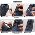 thumbnail image 4 of No Tie Shoelaces for Sneakers Adjustable Tieless Rubber Elastic Shoe Laces, No Tie Shoe Laces for Adults and Kids - Gray Shoe Laces, 4 of 5