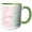 Green/White, variant on 3drose, Picturing Girly Mint Pink Gold Confetti, 15oz Mug