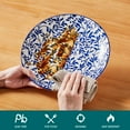 thumbnail image 5 of MALACASA 12 Pieces Dinnerware Sets, Porcelain Plates and Bowls Set for 4, Blue and White Porcelain Dish Set, Wild Vine Pattern, 5 of 8