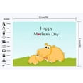 thumbnail image 2 of ABPHOTO Polyester 7x5ft Happy Mother's Day Backdrop Cartoon Cute Hippo Green Grass Meadow Animals Photography Background for Kids Thanks Mum Party Decoration Wallpaper Photo Studio Props, 2 of 3