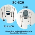 thumbnail image 3 of Silla Baño Comodo Cromado Aluminio Ruedas Discapacitados Super Confort SC-820, 3 of 3
