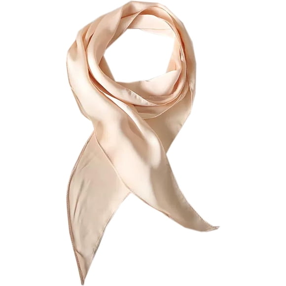 PinesC PinesC Solid color long scarf Solid color thin scarf tie hair scarf suitable for 50s costume party